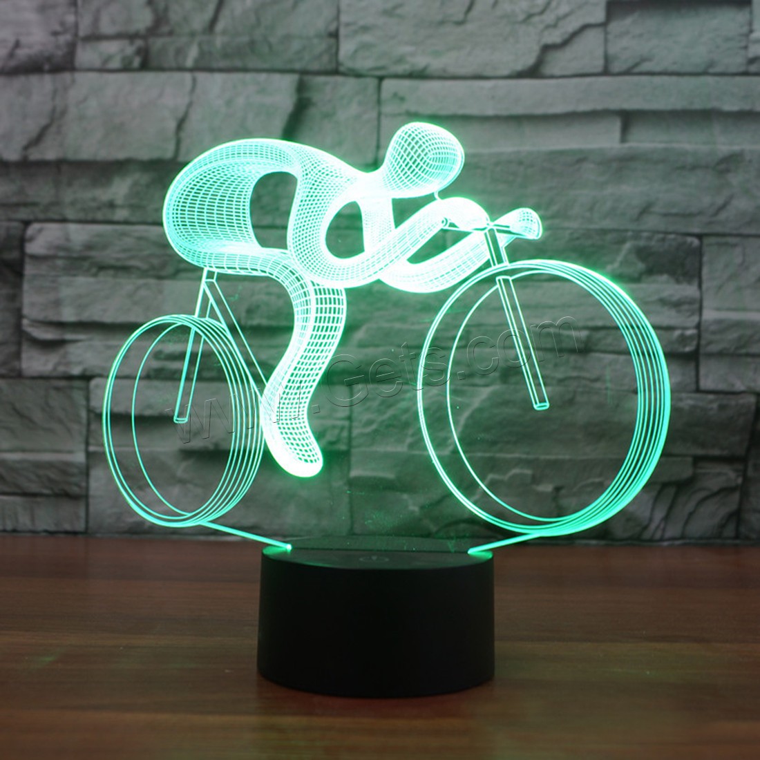 Acrylic Night Light, with ABS Plastic, Bike, Different Shape for Choice & with USB interface & with LED light & change color automaticly & different styles for choice, Sold By PC