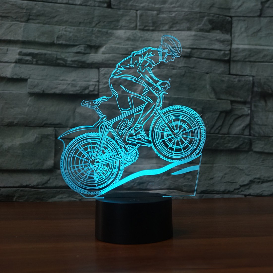 Acrylic Night Light, with ABS Plastic, Bike, Different Shape for Choice & with USB interface & with LED light & change color automaticly & different styles for choice, Sold By PC