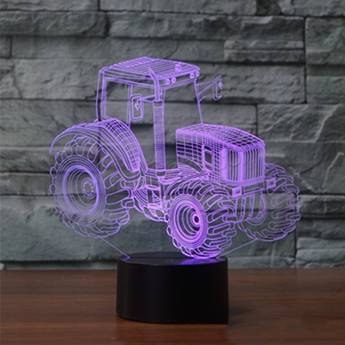 Acrylic Night Light, with ABS Plastic, Different Shape for Choice & with USB interface & with LED light & change color automaticly & different styles for choice, Sold By PC