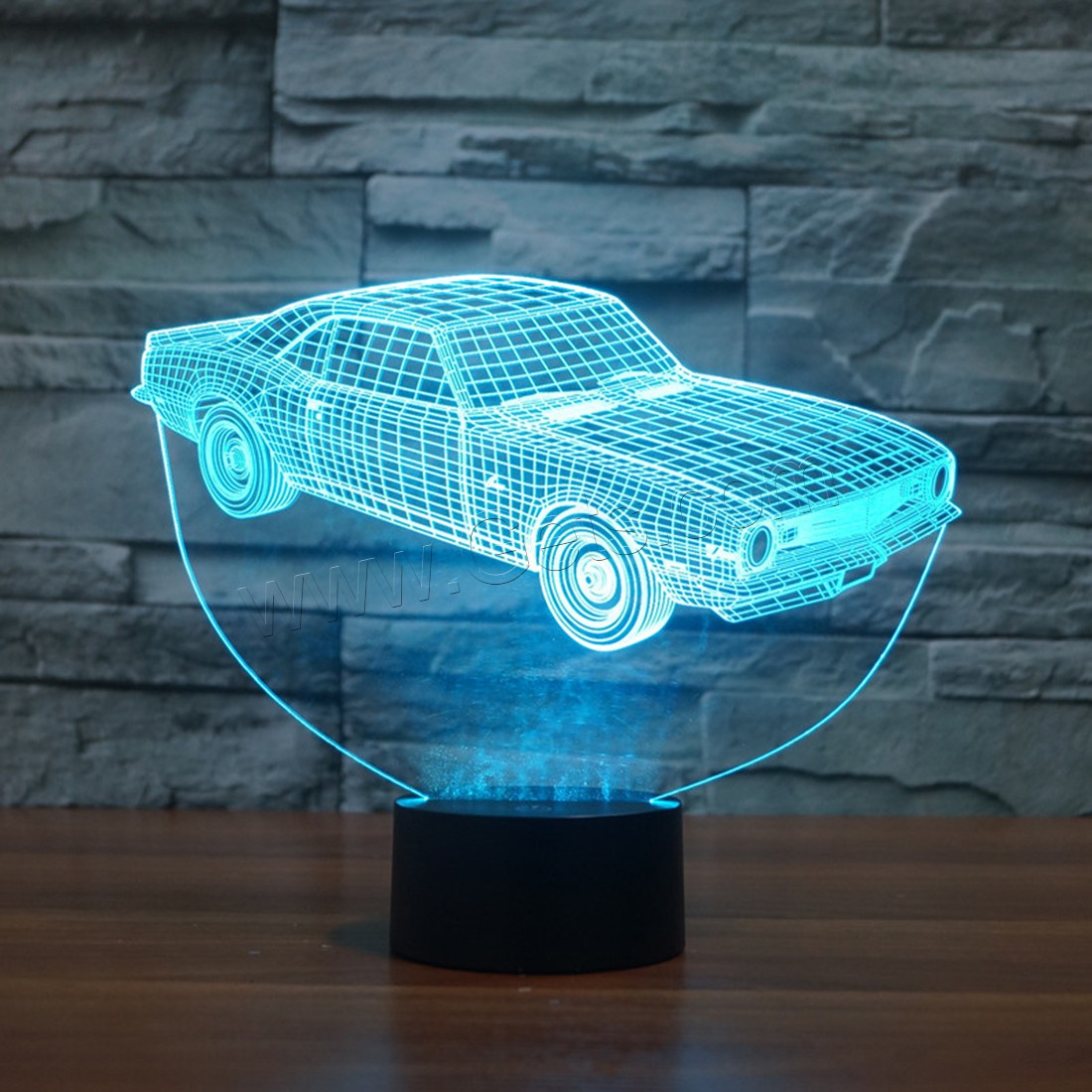 Acrylic Night Light, with ABS Plastic, Different Shape for Choice & with USB interface & with LED light & change color automaticly & different styles for choice, Sold By PC