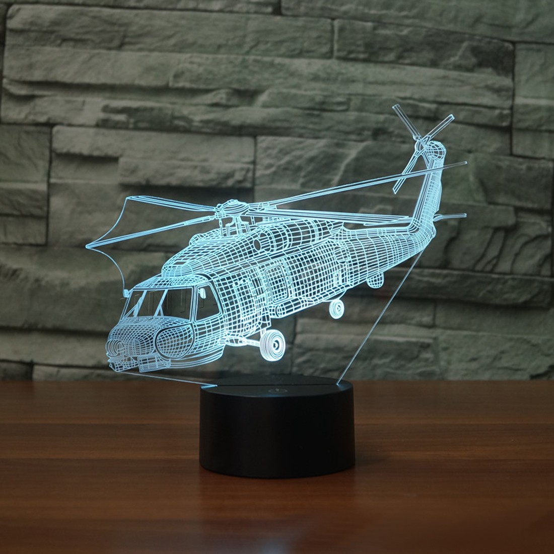 Acrylic Night Light, with ABS Plastic, Airplane, Different Shape for Choice & with USB interface & with LED light & change color automaticly & different styles for choice, Sold By PC