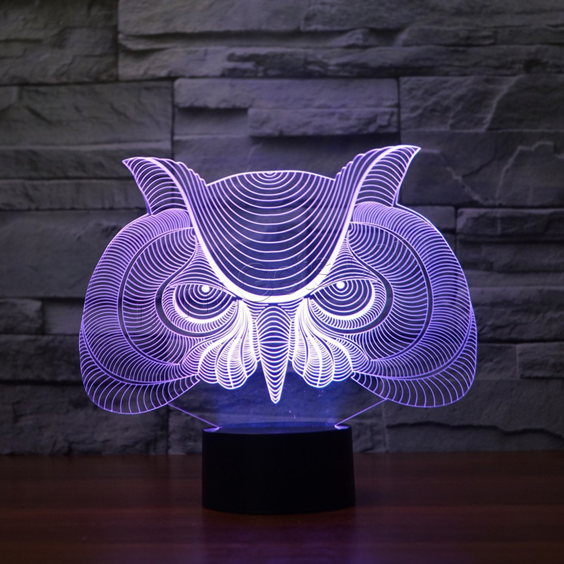 Acrylic Night Light, with ABS Plastic, Animal, Different Shape for Choice & with USB interface & with LED light & change color automaticly & different styles for choice, Sold By PC