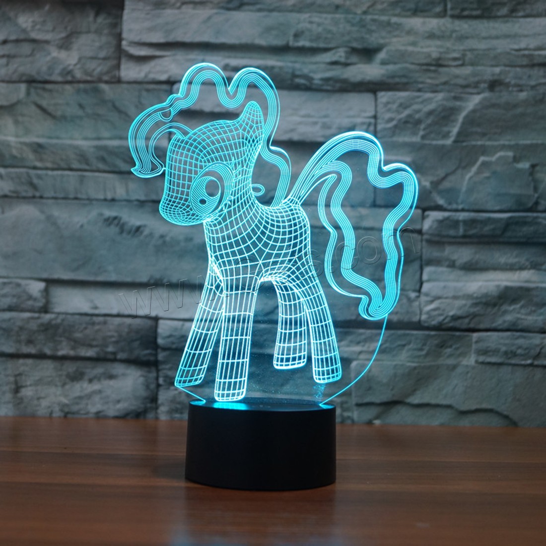 Acrylic Night Light, with ABS Plastic, Animal, Different Shape for Choice & with USB interface & with LED light & change color automaticly & different styles for choice, Sold By PC