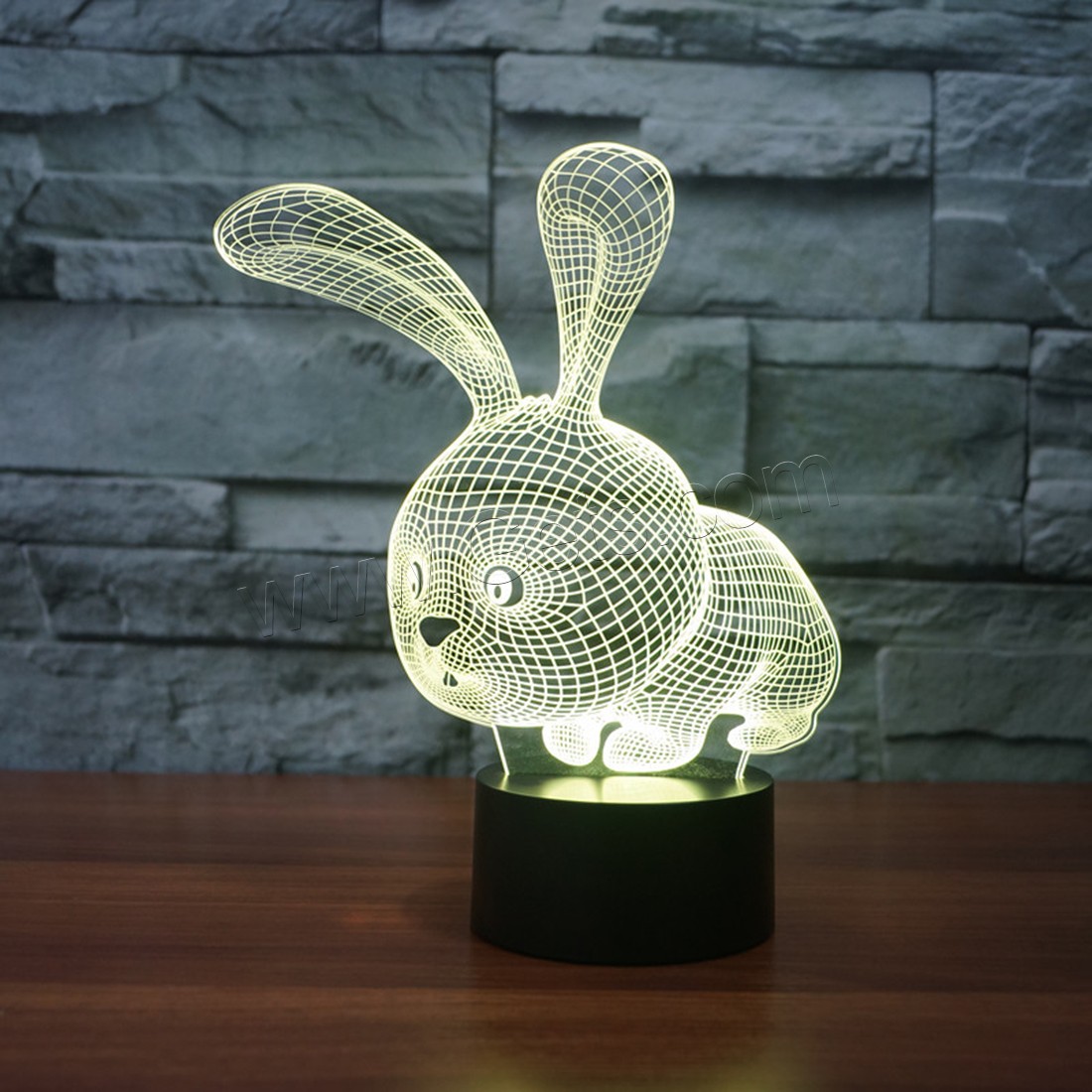 Acrylic Night Light, with ABS Plastic, Animal, Different Shape for Choice & with USB interface & with LED light & change color automaticly & different styles for choice, Sold By PC