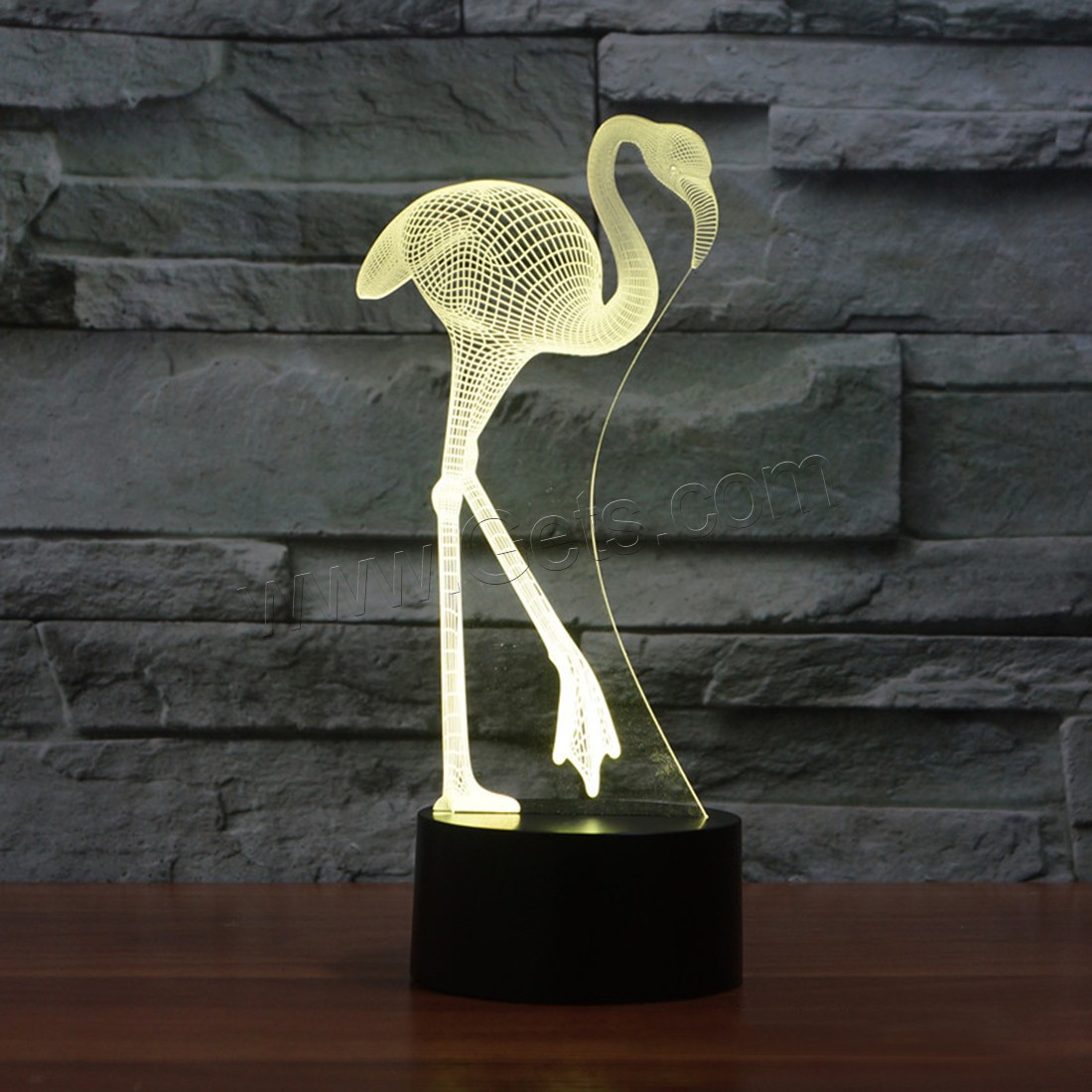 Acrylic Night Light, with ABS Plastic, Animal, Different Shape for Choice & with USB interface & with LED light & change color automaticly & different styles for choice, Sold By PC