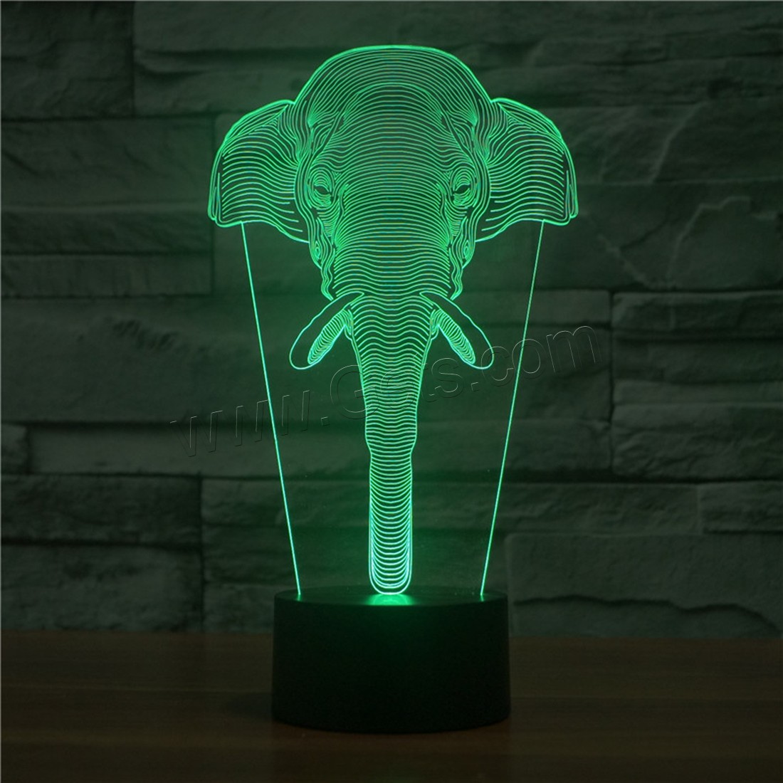 Acrylic Night Light, with ABS Plastic, Animal, Different Shape for Choice & with USB interface & with LED light & change color automaticly & different styles for choice, Sold By PC