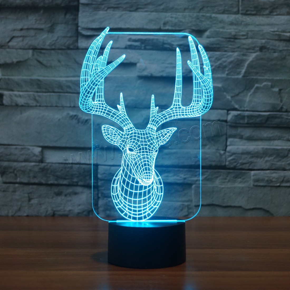 Acrylic Night Light, with ABS Plastic, Animal, Different Shape for Choice & with USB interface & with LED light & change color automaticly & different styles for choice, Sold By PC