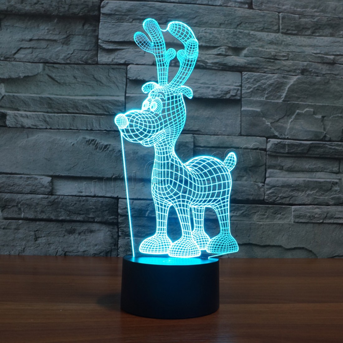 Acrylic Night Light, with ABS Plastic, Animal, Different Shape for Choice & with USB interface & with LED light & change color automaticly & different styles for choice, Sold By PC