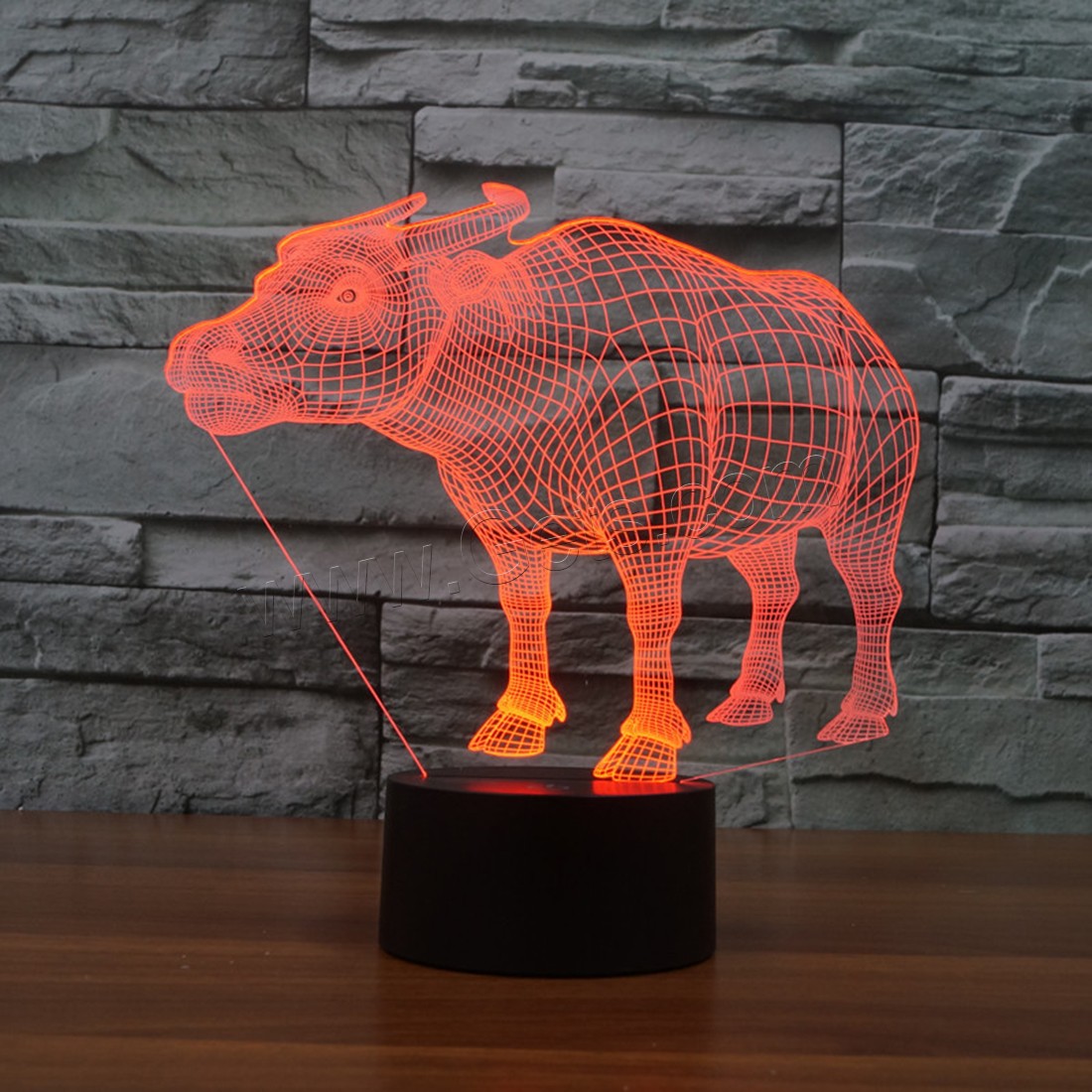 Acrylic Night Light, with ABS Plastic, Animal, Different Shape for Choice & with USB interface & with LED light & change color automaticly & different styles for choice, Sold By PC