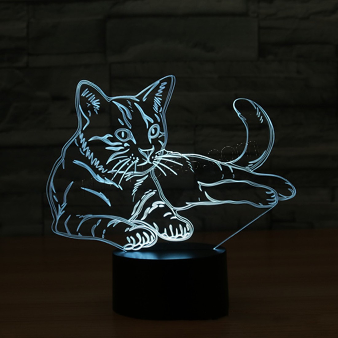 Acrylic Night Light, with ABS Plastic, Animal, Different Shape for Choice & with USB interface & with LED light & change color automaticly & different styles for choice, Sold By PC