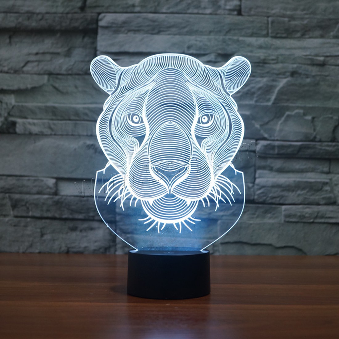 Acrylic Night Light, with ABS Plastic, Animal, Different Shape for Choice & with USB interface & with LED light & change color automaticly & different styles for choice, Sold By PC