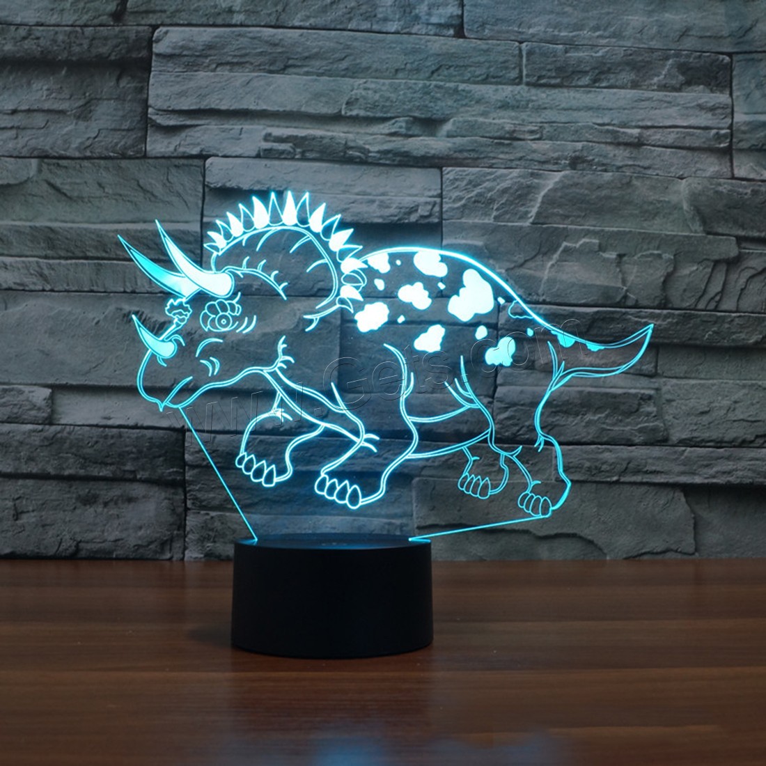 Acrylic Night Light, with ABS Plastic, Animal, Different Shape for Choice & with USB interface & with LED light & change color automaticly & different styles for choice, Sold By PC