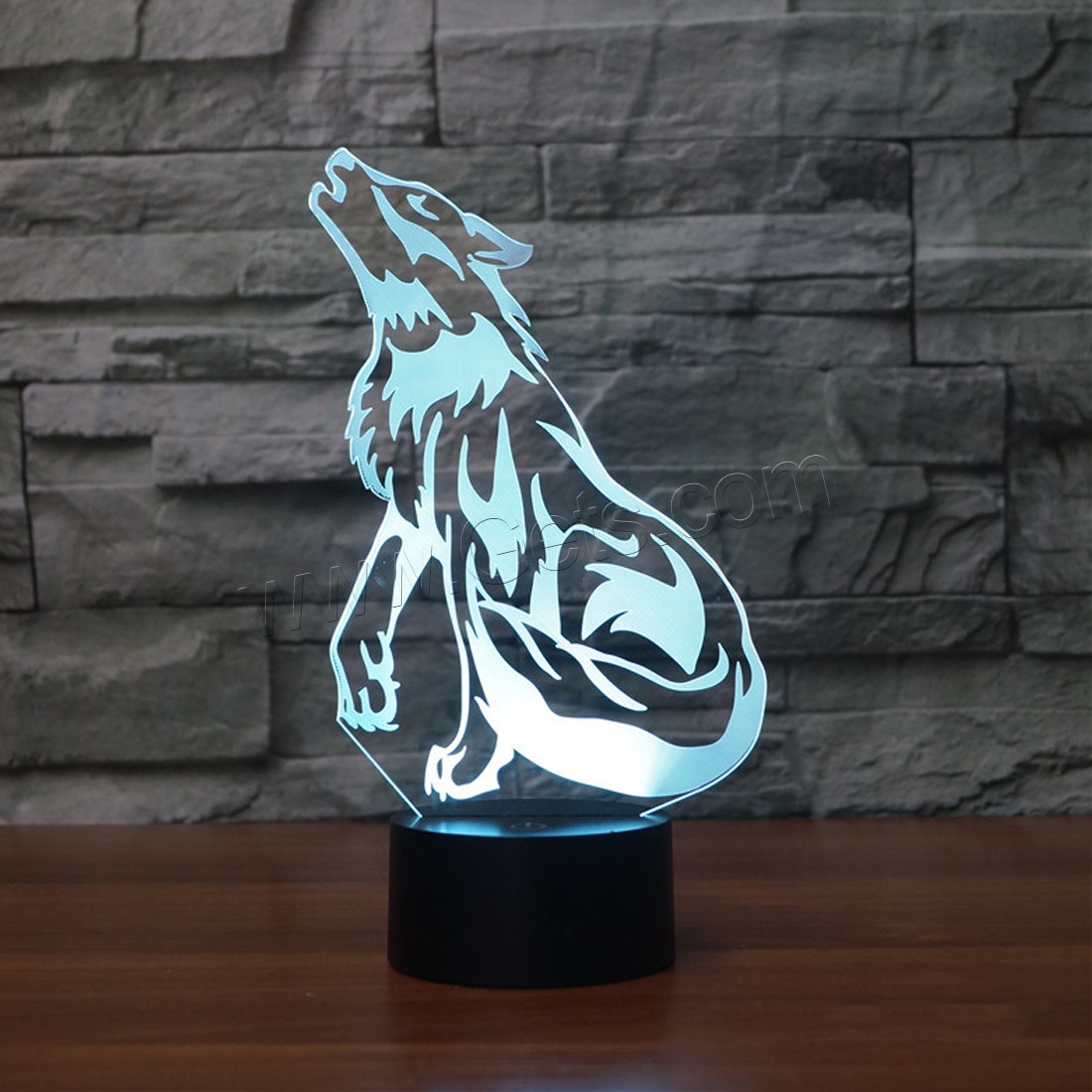 Acrylic Night Light, with ABS Plastic, Animal, Different Shape for Choice & with USB interface & with LED light & change color automaticly & different styles for choice, Sold By PC