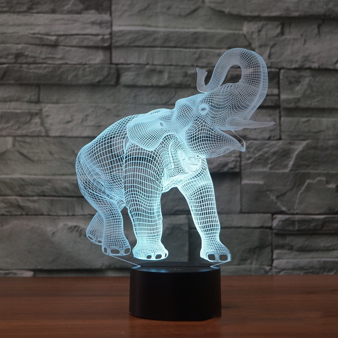 Acrylic Night Light, with ABS Plastic, Animal, Different Shape for Choice & with USB interface & with LED light & change color automaticly & different styles for choice, Sold By PC