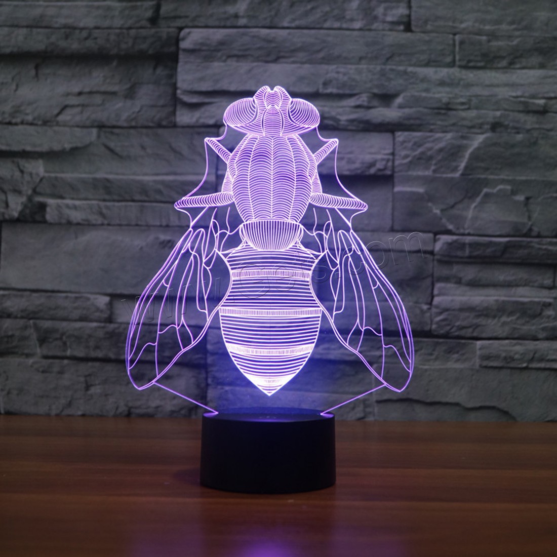 Acrylic Night Light, with ABS Plastic, Animal, Different Shape for Choice & with USB interface & with LED light & change color automaticly & different styles for choice, Sold By PC