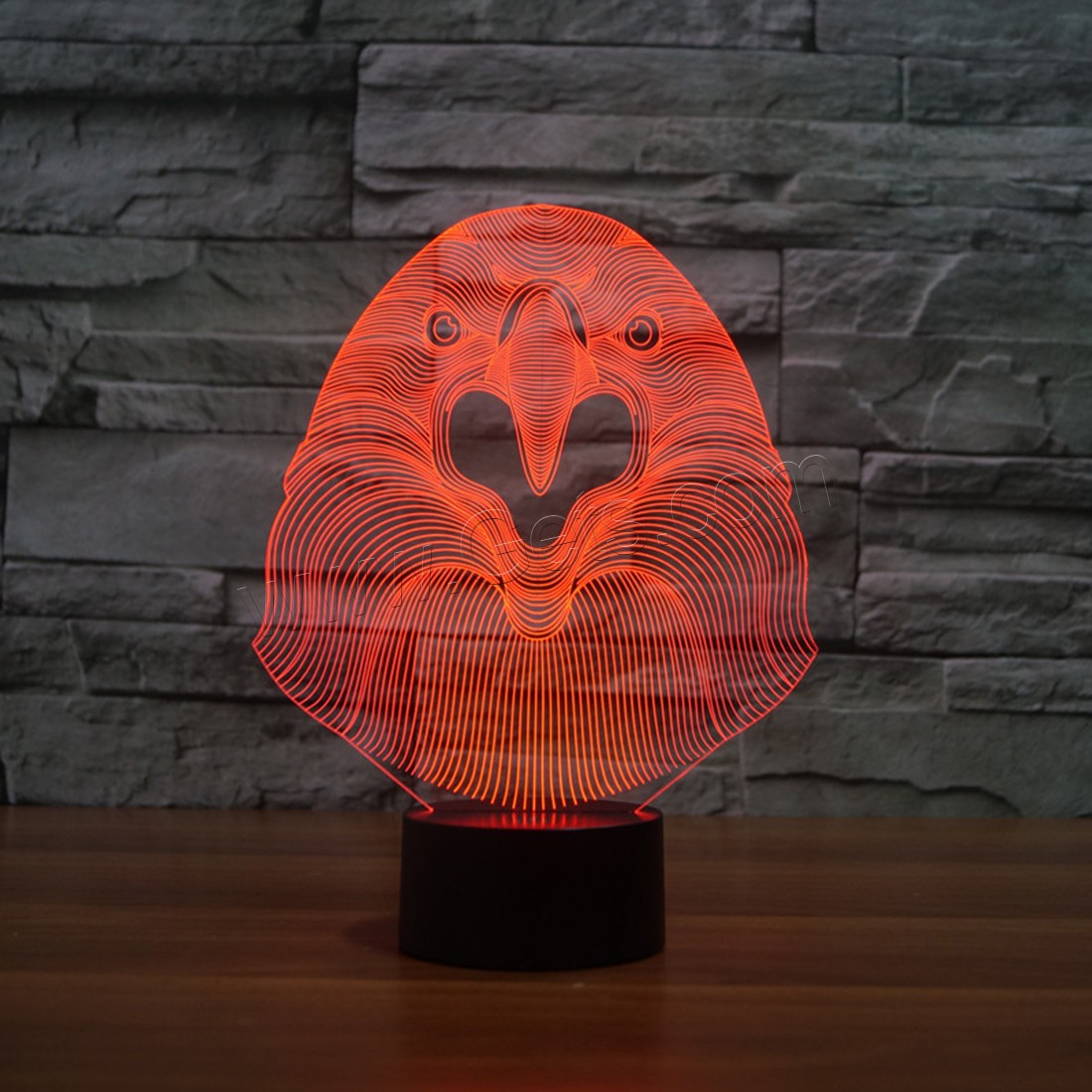 Acrylic Night Light, with ABS Plastic, Animal, Different Shape for Choice & with USB interface & with LED light & change color automaticly & different styles for choice, Sold By PC