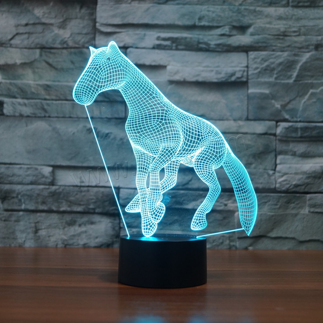 Acrylic Night Light, with ABS Plastic, Animal, Different Shape for Choice & with USB interface & with LED light & change color automaticly & different styles for choice, Sold By PC