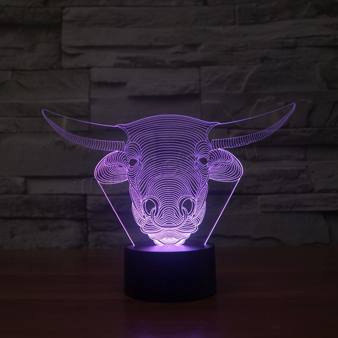 Acrylic Night Light, with ABS Plastic, Animal, Different Shape for Choice & with USB interface & with LED light & change color automaticly & different styles for choice, Sold By PC