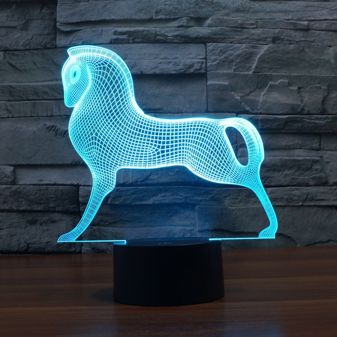 Acrylic Night Light, with ABS Plastic, Animal, Different Shape for Choice & with USB interface & with LED light & change color automaticly & different styles for choice, Sold By PC