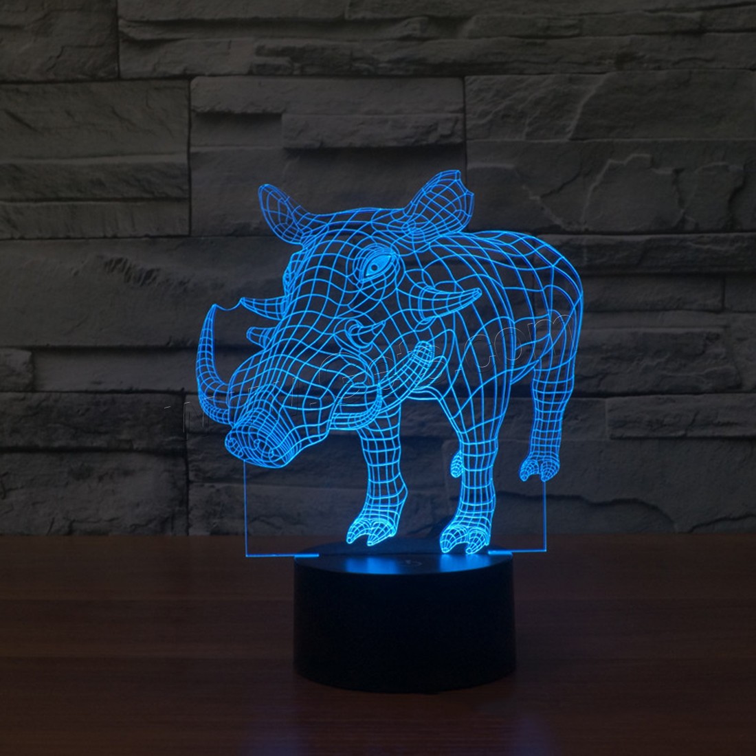 Acrylic Night Light, with ABS Plastic, Animal, Different Shape for Choice & with USB interface & with LED light & change color automaticly & different styles for choice, Sold By PC