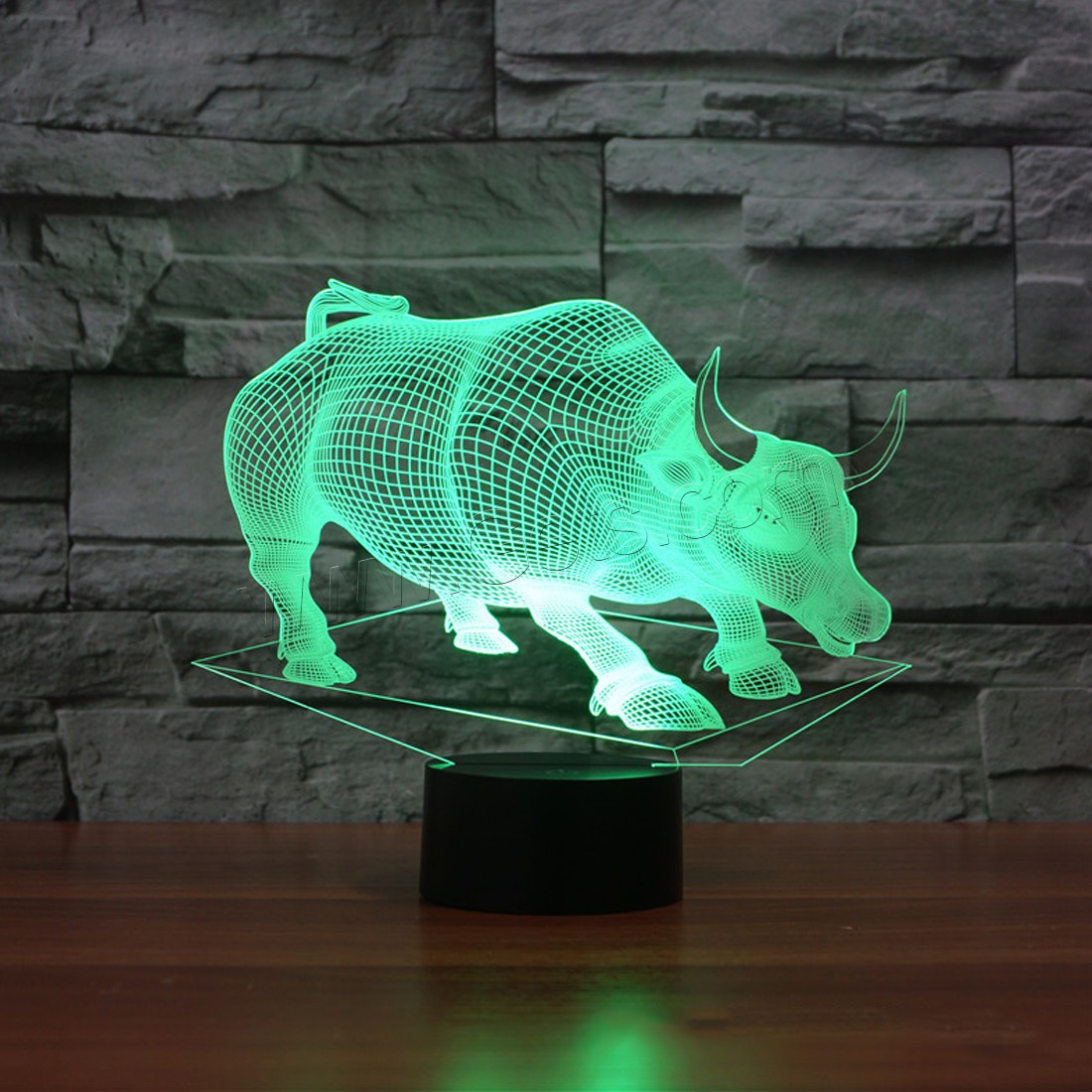 Acrylic Night Light, with ABS Plastic, Animal, Different Shape for Choice & with USB interface & with LED light & change color automaticly & different styles for choice, Sold By PC