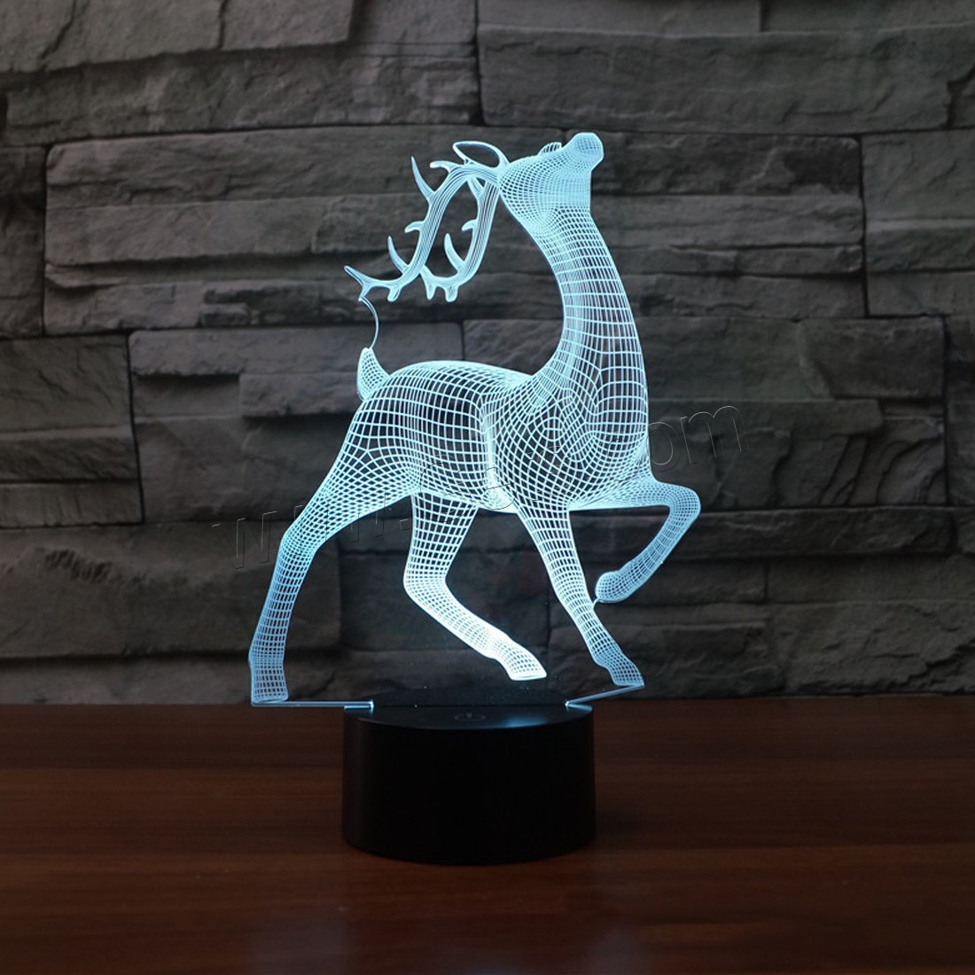 Acrylic Night Light, with ABS Plastic, Animal, Different Shape for Choice & with USB interface & with LED light & change color automaticly & different styles for choice, Sold By PC