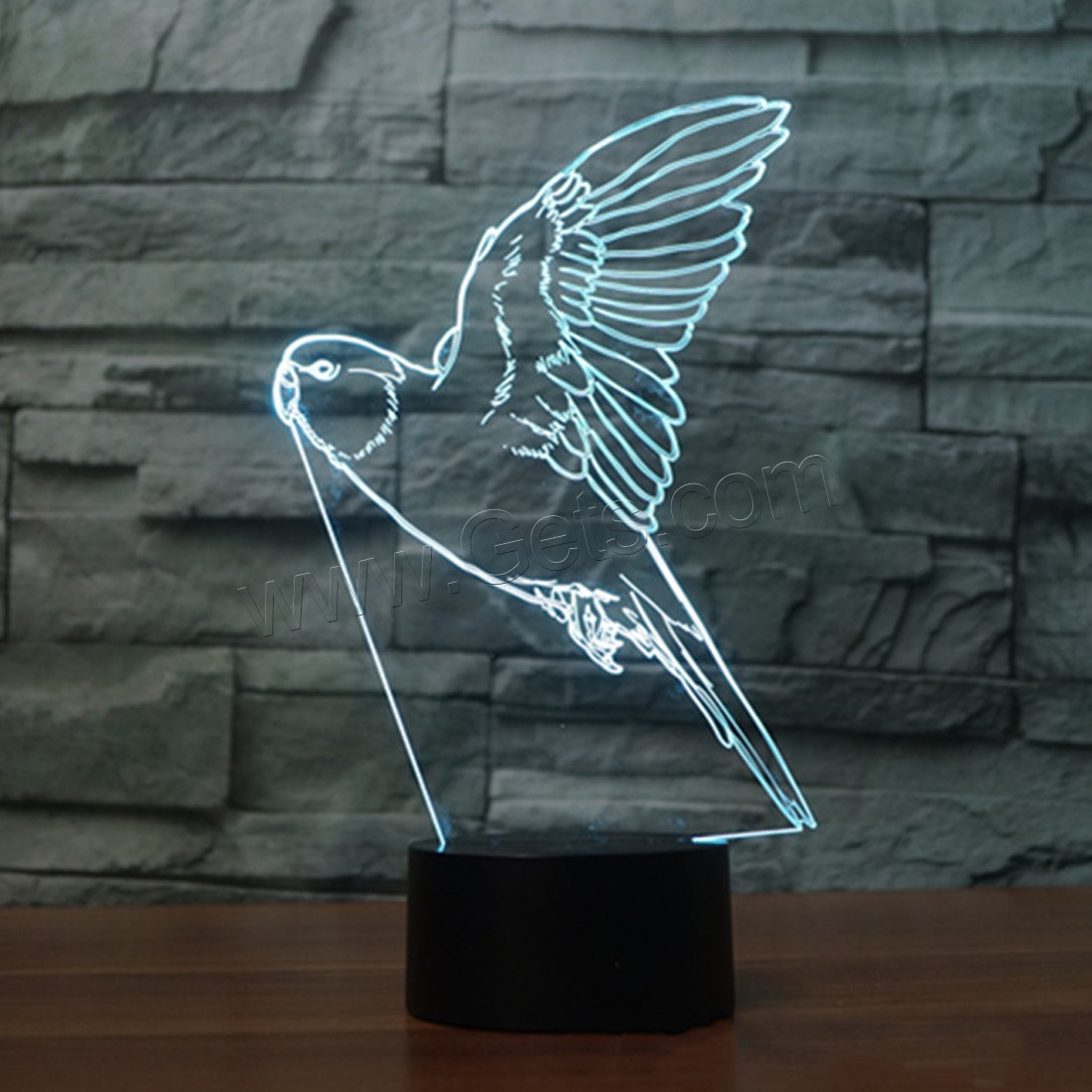 Acrylic Night Light, with ABS Plastic, Animal, Different Shape for Choice & with USB interface & with LED light & change color automaticly & different styles for choice, Sold By PC