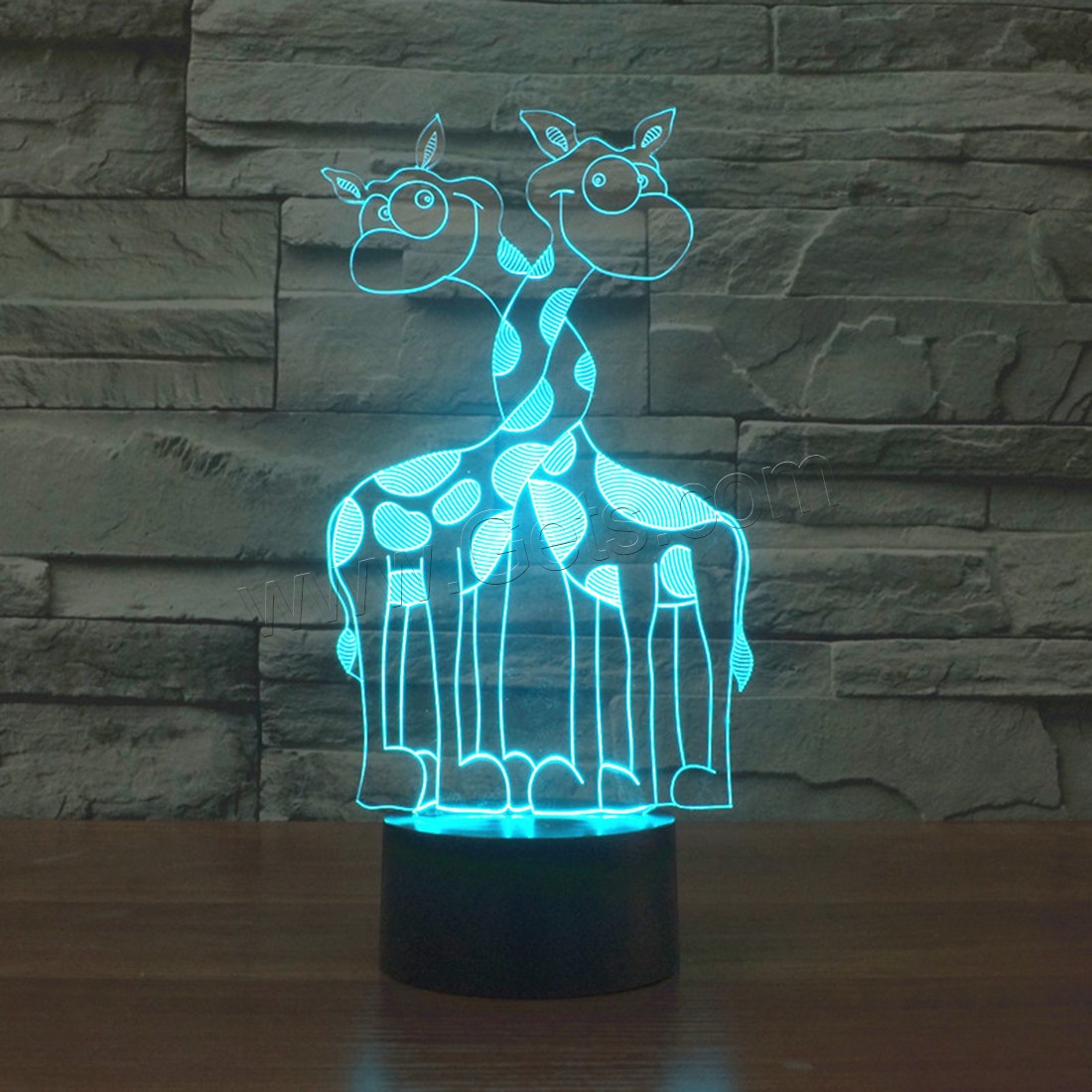 Acrylic Night Light, with ABS Plastic, Animal, Different Shape for Choice & with USB interface & with LED light & change color automaticly & different styles for choice, Sold By PC