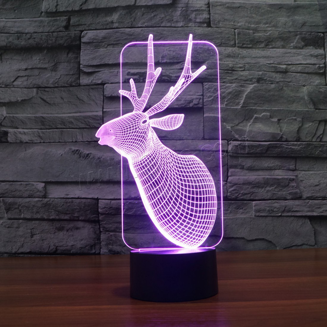 Acrylic Night Light, with ABS Plastic, Animal, Different Shape for Choice & with USB interface & with LED light & change color automaticly & different styles for choice, Sold By PC