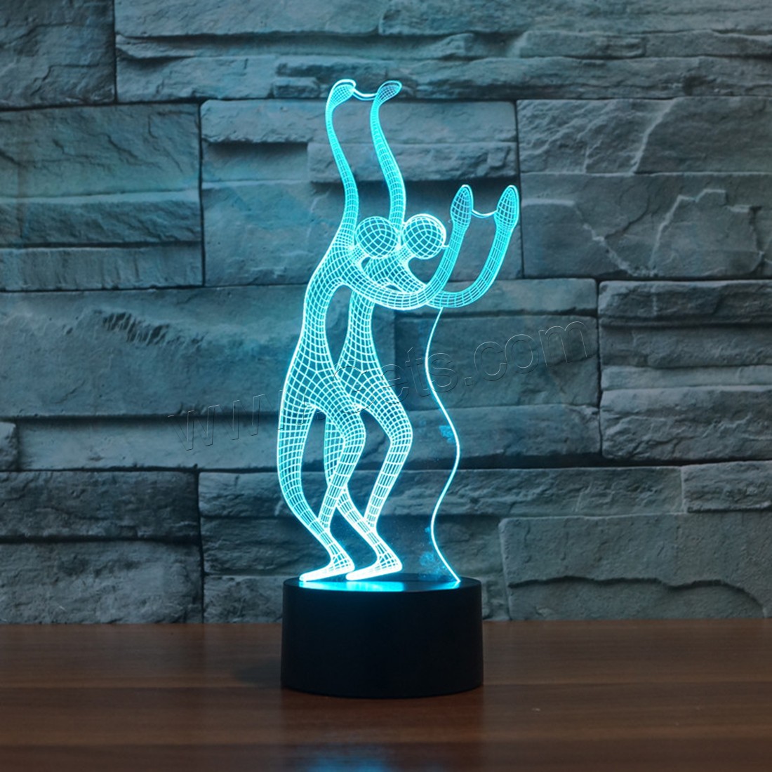 Acrylic Night Light, with ABS Plastic, Different Shape for Choice & with USB interface & with LED light & change color automaticly & different styles for choice, Sold By PC