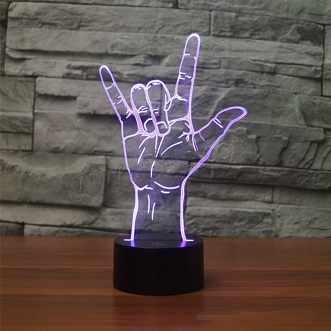 Acrylic Night Light, with ABS Plastic, Different Shape for Choice & with USB interface & with LED light & change color automaticly & different styles for choice, Sold By PC