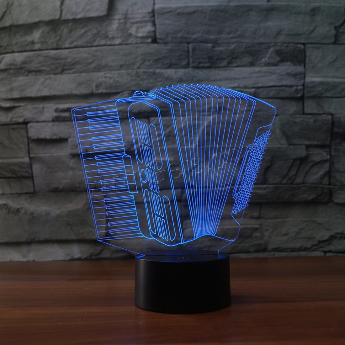 Acrylic Night Light, with ABS Plastic, Different Shape for Choice & with USB interface & with LED light & change color automaticly & different styles for choice, Sold By PC