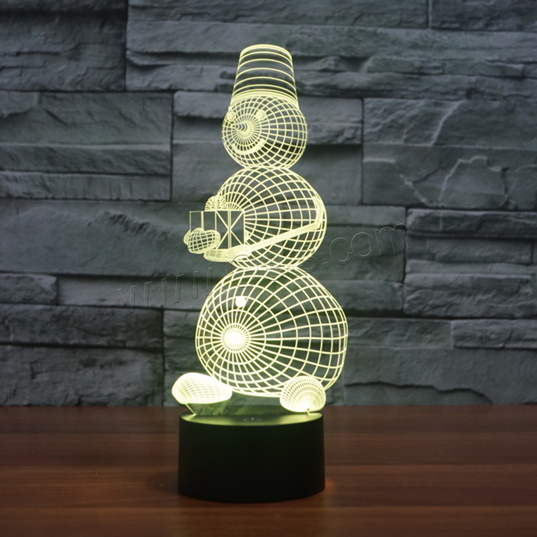 Acrylic Night Light, with ABS Plastic, Different Shape for Choice & with USB interface & with LED light & change color automaticly & different styles for choice, Sold By PC