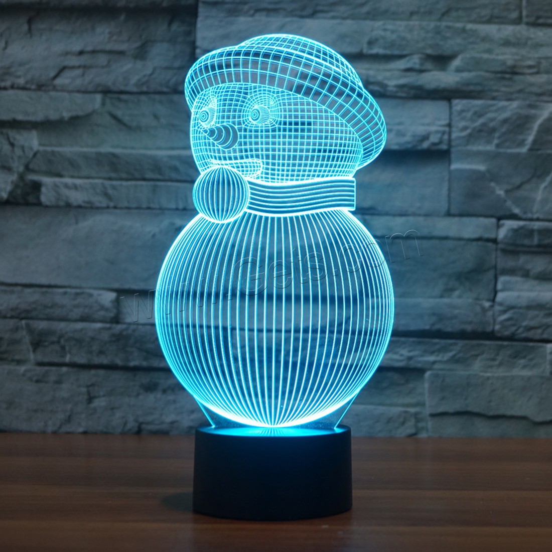 Acrylic Night Light, with ABS Plastic, Different Shape for Choice & with USB interface & with LED light & change color automaticly & different styles for choice, Sold By PC