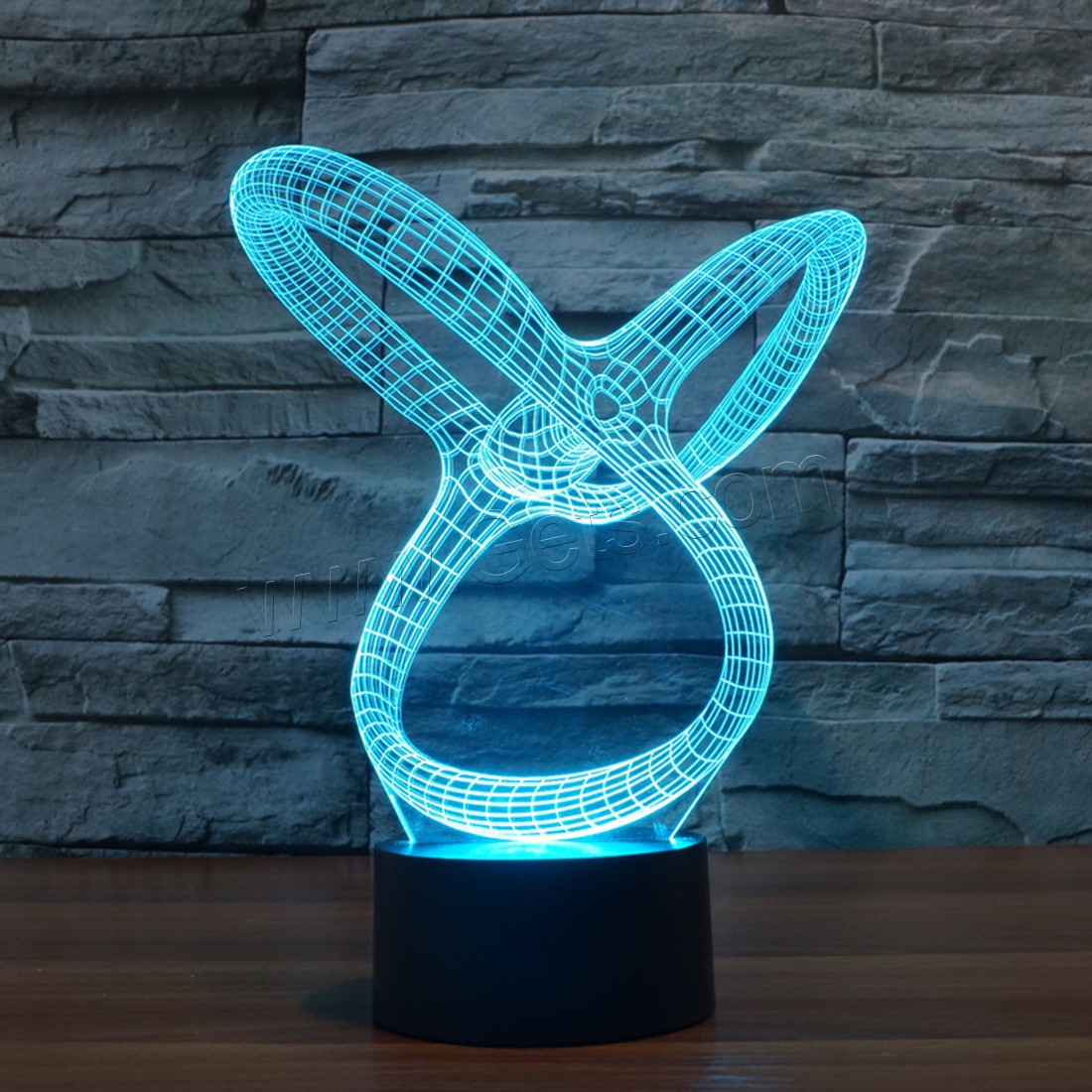 Acrylic Night Light, with ABS Plastic, Different Shape for Choice & with USB interface & with LED light & change color automaticly & different styles for choice, Sold By PC