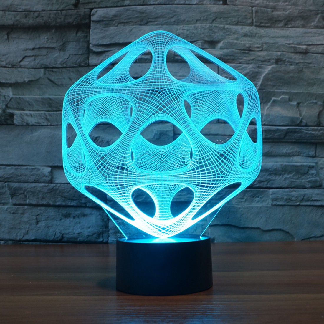 Acrylic Night Light, with ABS Plastic, Different Shape for Choice & with USB interface & with LED light & change color automaticly & different styles for choice, Sold By PC