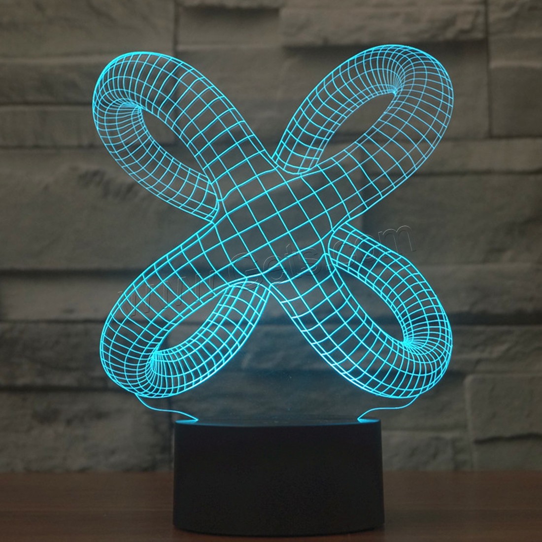 Acrylic Night Light, with ABS Plastic, Different Shape for Choice & with USB interface & with LED light & change color automaticly & different styles for choice, Sold By PC