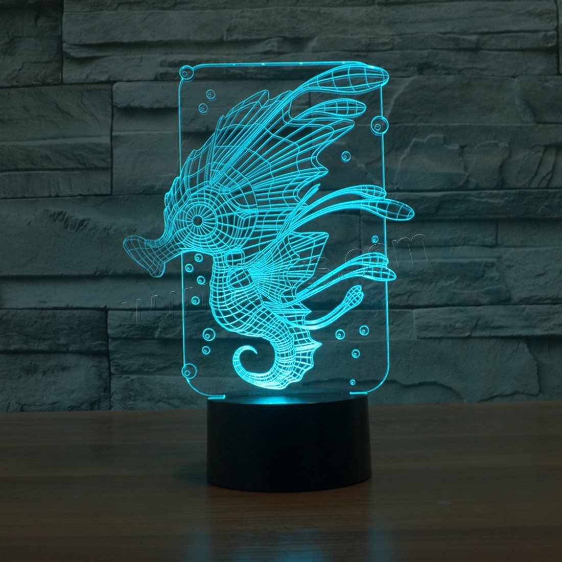 Acrylic Night Light, with ABS Plastic, Different Shape for Choice & with USB interface & with LED light & change color automaticly & different styles for choice, Sold By PC