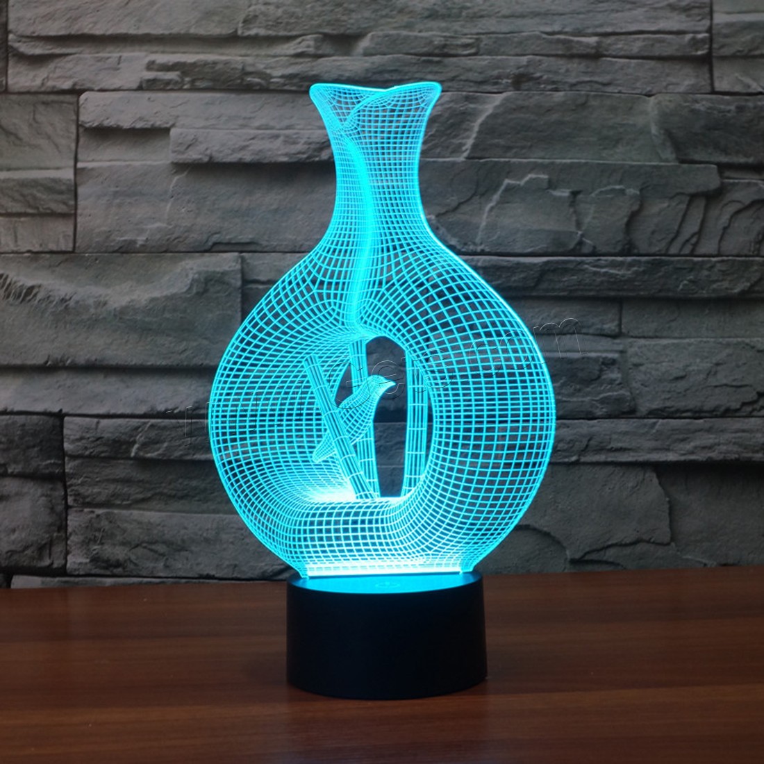 Acrylic Night Light, with ABS Plastic, Different Shape for Choice & with USB interface & with LED light & change color automaticly & different styles for choice, Sold By PC