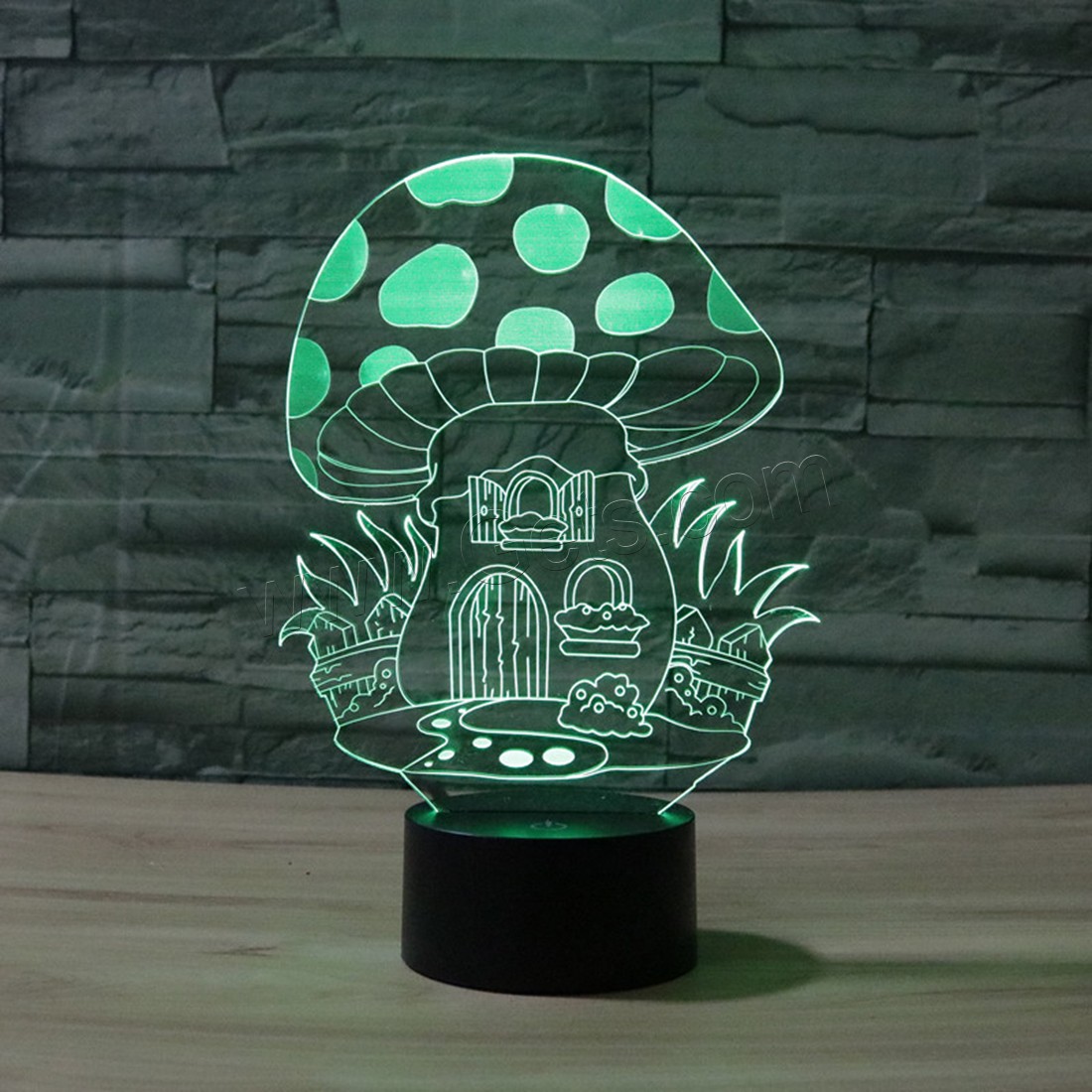 Acrylic Night Light, with ABS Plastic, Different Shape for Choice & with USB interface & with LED light & change color automaticly & different styles for choice, Sold By PC