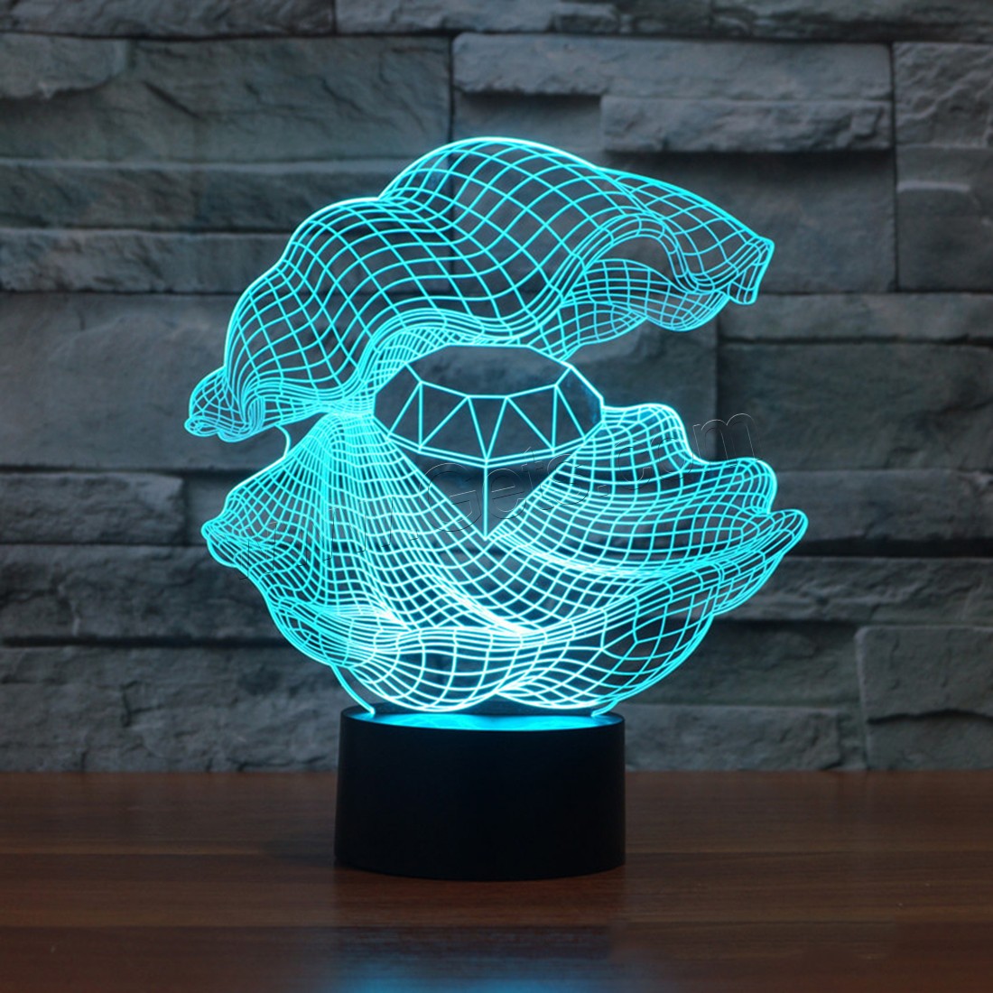 Acrylic Night Light, with ABS Plastic, Different Shape for Choice & with USB interface & with LED light & change color automaticly & different styles for choice, Sold By PC