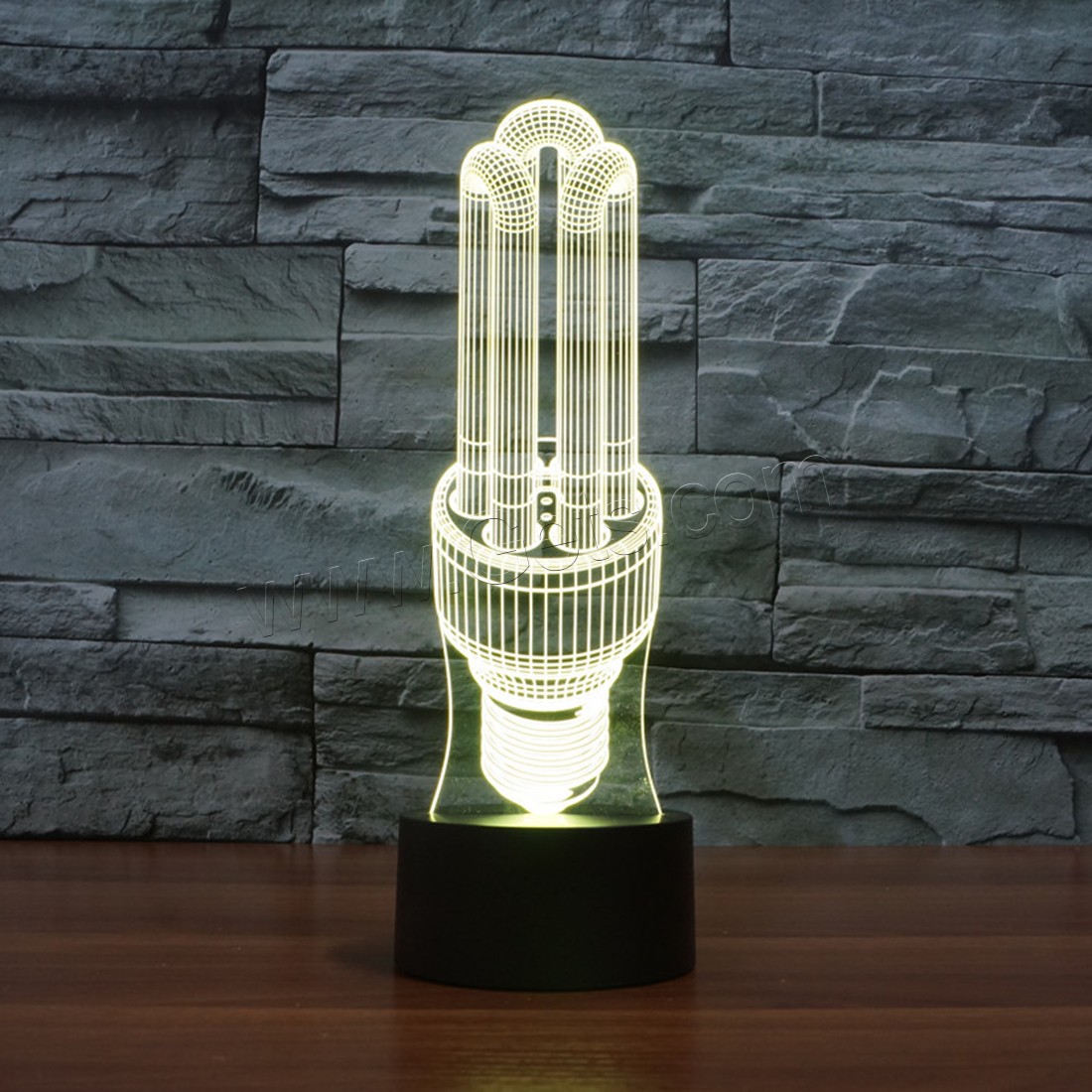 Acrylic Night Light, with ABS Plastic, Different Shape for Choice & with USB interface & with LED light & change color automaticly & different styles for choice, Sold By PC