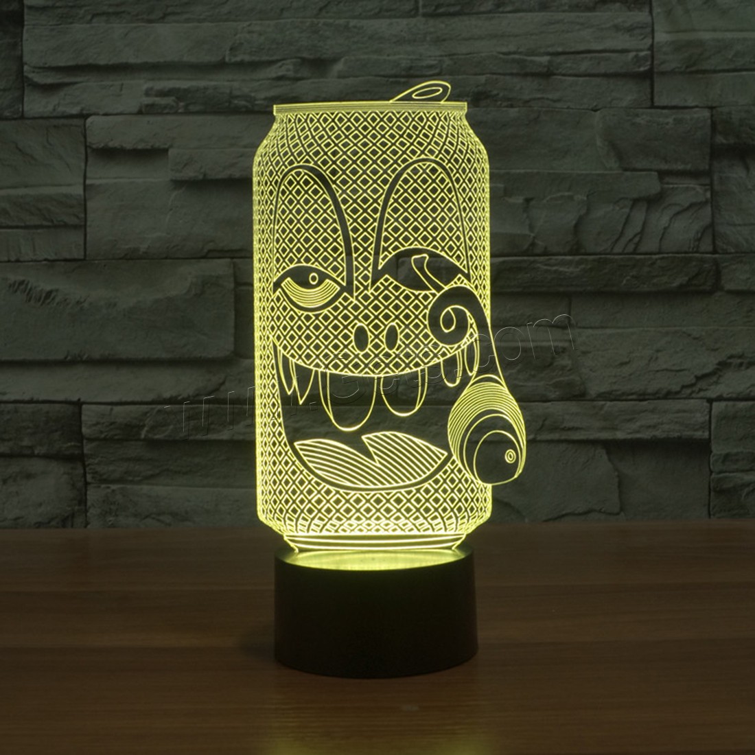 Acrylic Night Light, with ABS Plastic, Different Shape for Choice & with USB interface & with LED light & change color automaticly & different styles for choice, Sold By PC