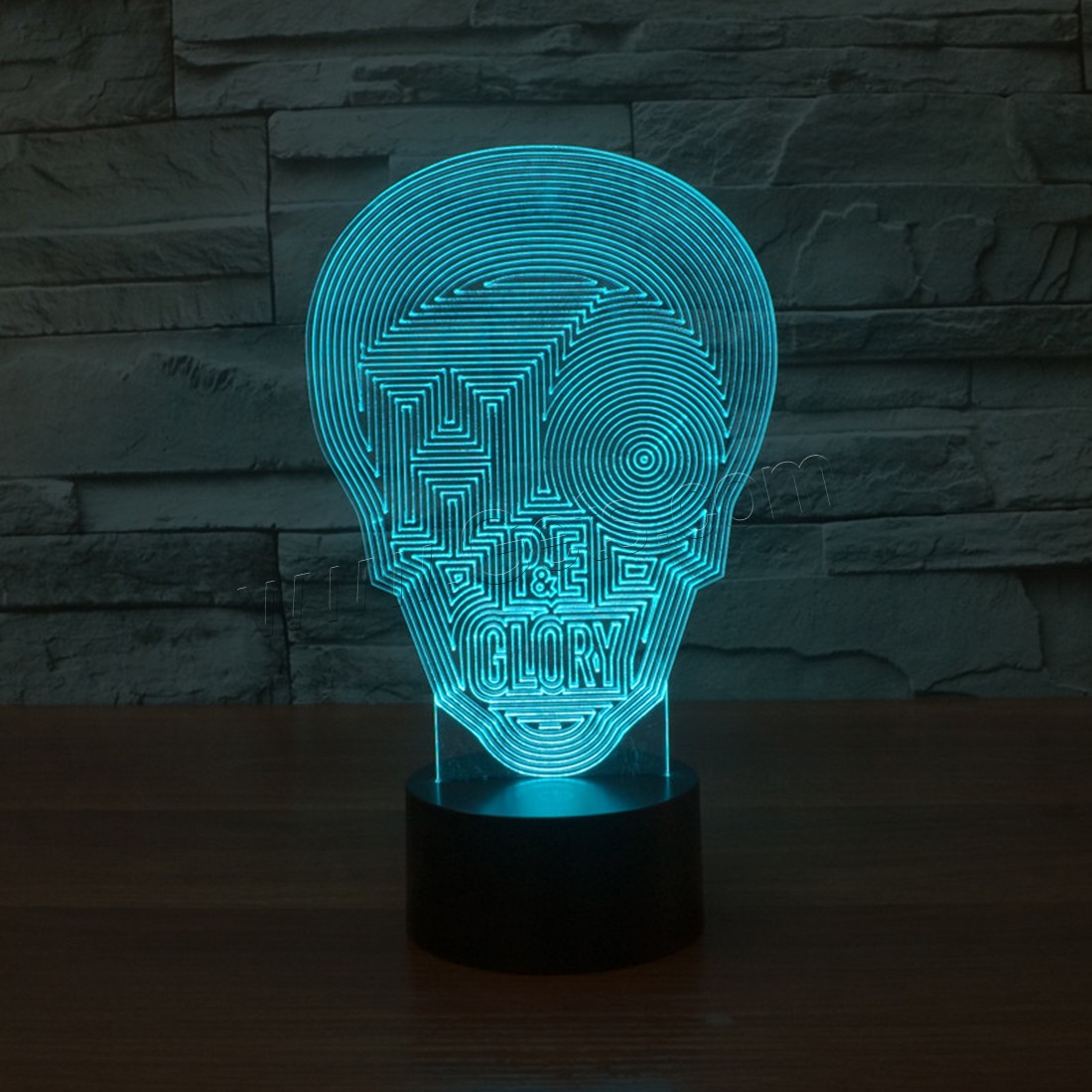 Acrylic Night Light, with ABS Plastic, Different Shape for Choice & with USB interface & with LED light & change color automaticly & different styles for choice, Sold By PC