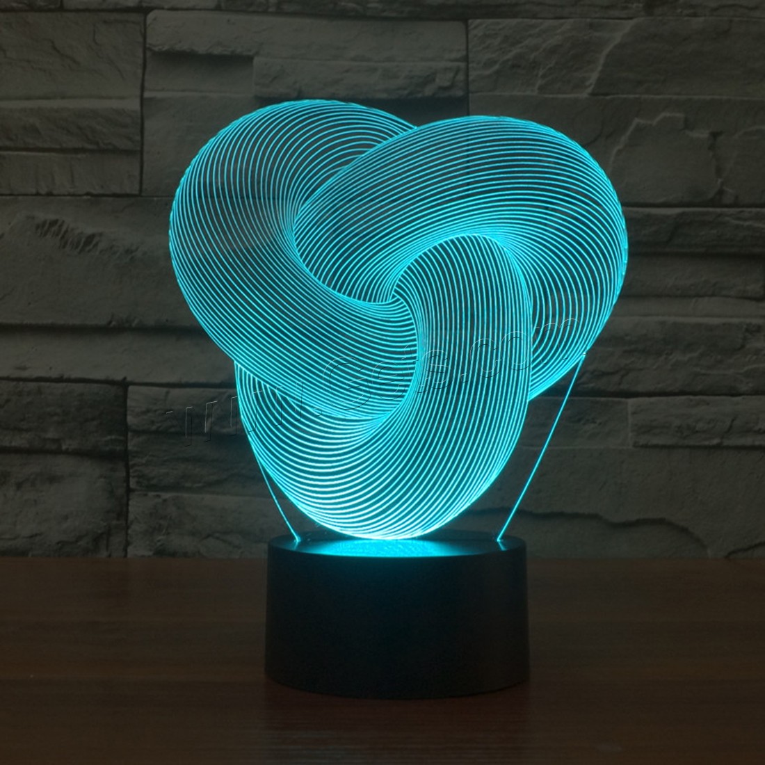 LED Colorful Night Lamp, Acrylic, with ABS Plastic, Different Shape for Choice & with USB interface & with LED light & change color automaticly & different styles for choice, Sold By PC