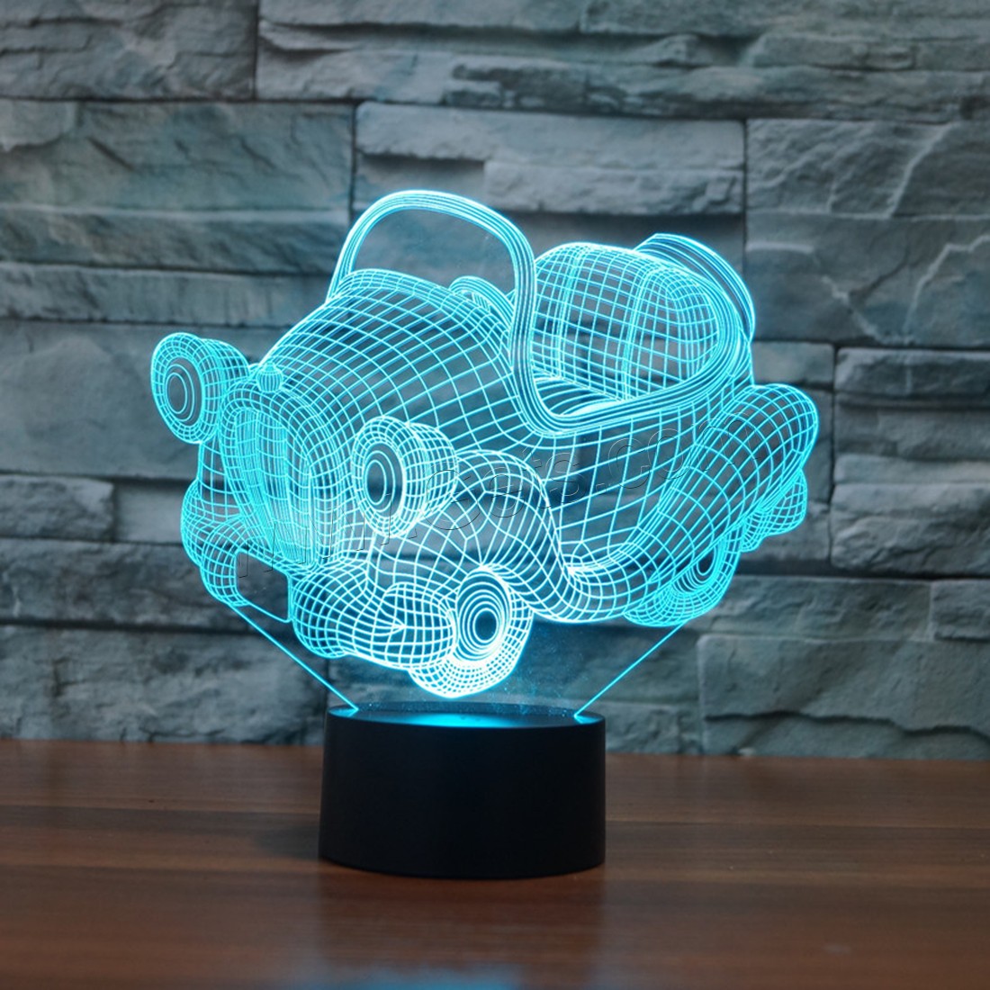 LED Colorful Night Lamp, Acrylic, with ABS Plastic, Different Shape for Choice & with USB interface & with LED light & change color automaticly & different styles for choice, Sold By PC