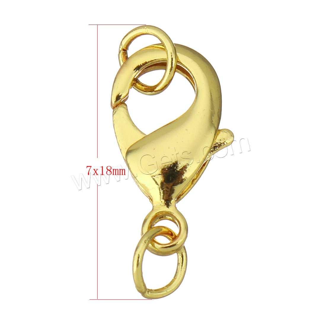 Brass Lobster Claw Clasp, plated, with connector bar & different size for choice, more colors for choice, Sold By Set