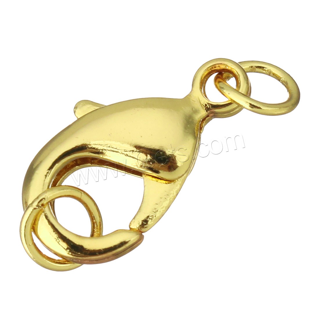 Brass Lobster Claw Clasp, plated, with connector bar & different size for choice, more colors for choice, Sold By Set