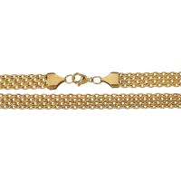 Stainless Steel Chain Necklace, real gold plated, Unisex & oval chain, 8mm Approx 20 Inch 