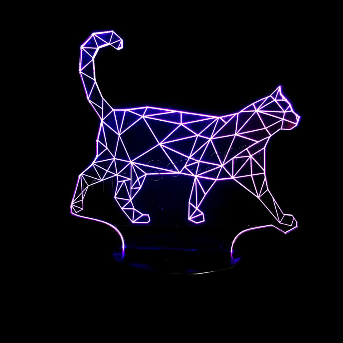 LED Colorful Night Lamp, Acrylic, with ABS Plastic, Different Shape for Choice & with USB interface & with LED light & change color automaticly & different styles for choice, Sold By PC